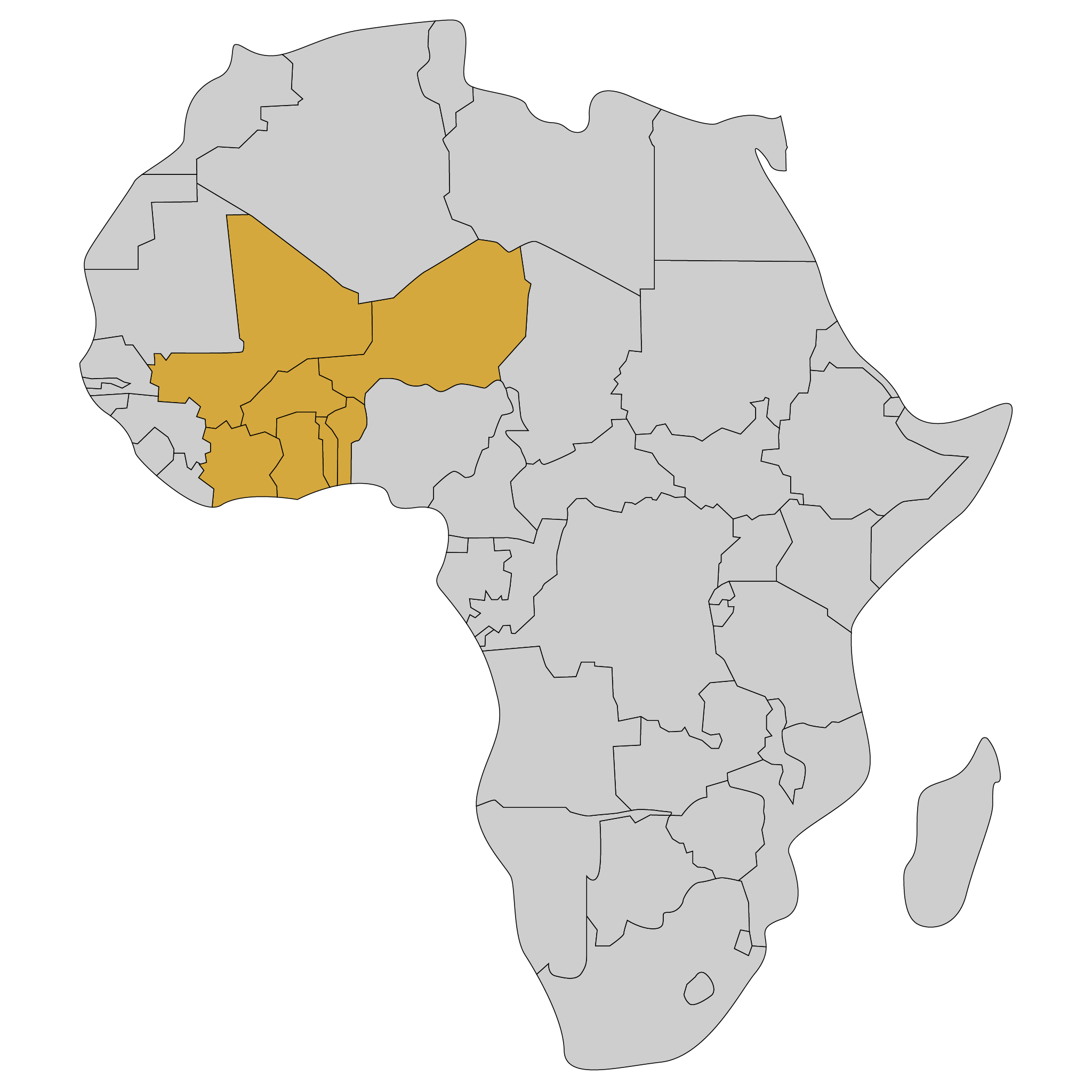Pays d'intervention